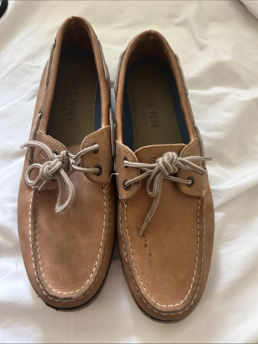 Sperry Men's Classic Leather Boat Shoes in Tan